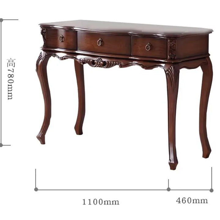 Modern Brown Dressing Table Classic Simple Corner Wooden Dressing Table Bedroom Chair Comoda Pra Quarto Living Room Furniture