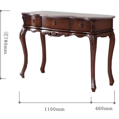 Modern Brown Dressing Table Classic Simple Corner Wooden Dressing Table Bedroom Chair Comoda Pra Quarto Living Room Furniture