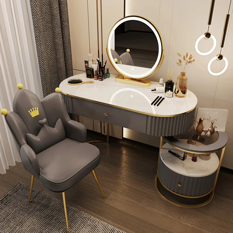 Drawer Chair Toilet Dressing Table Shelf Container Dressing Table Makeup Vanity Living Room Penteadeira De Maquiagem Bedroom Set