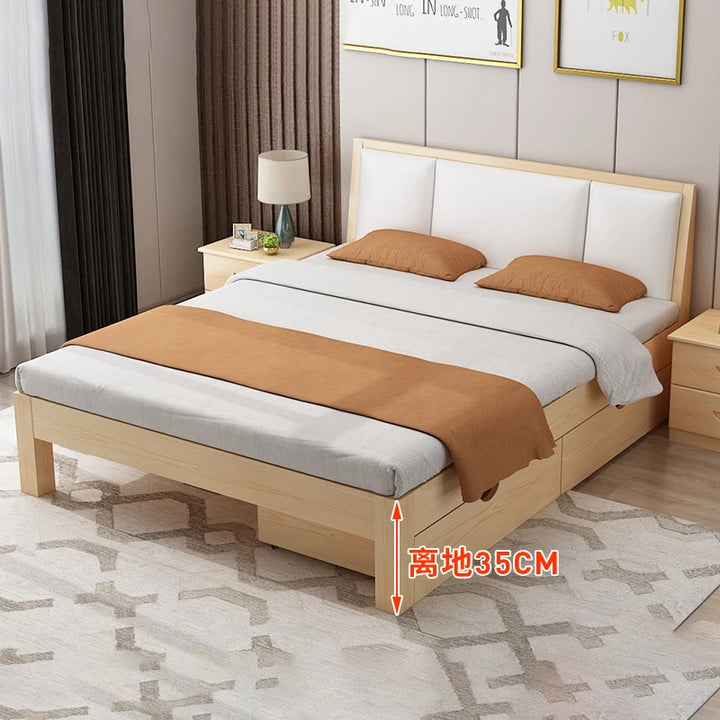 Modern Luxury Wood Beds Multifunctional Massage Spa Adults Free Shipping Beds Children Space Saving Camas Dormitorio Furniture