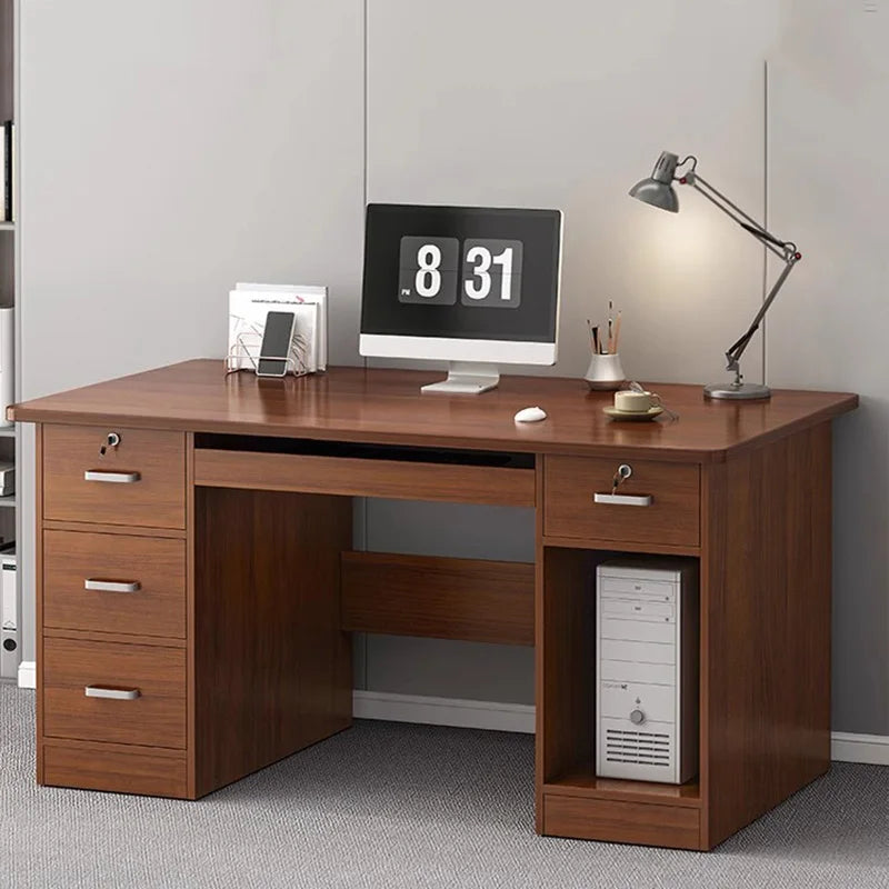 Shelf Supplies Computer Desk Drawers Executive Secretary European Office Desk Writing Study Mesa De Computador Theater Furniture