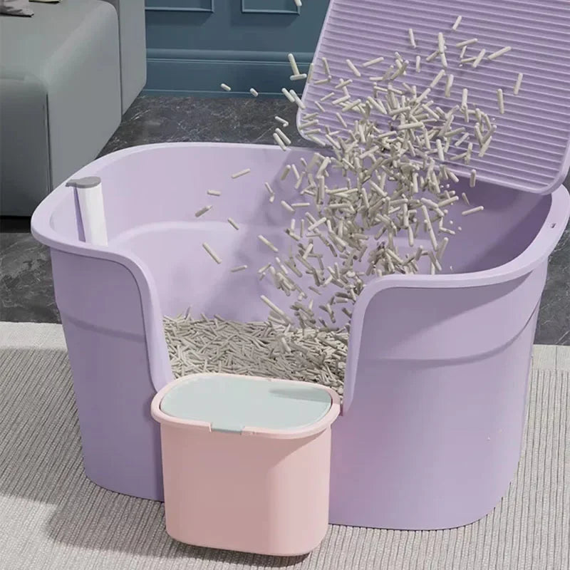 Bedroom Large Cat Toilet Supplies Sandbox Bathroom Rabbit Bed Shovel Condo Cat Bedpans Scratcher Lettiera Gatto Pet Products