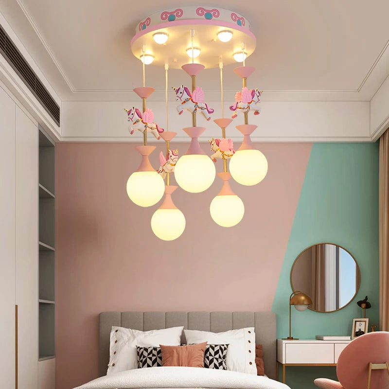 Fantasy Children's Bedroom Chandeliers Modern Creative LED Pendant Lights For Living Room Decor Lighting Ceiling Lamps