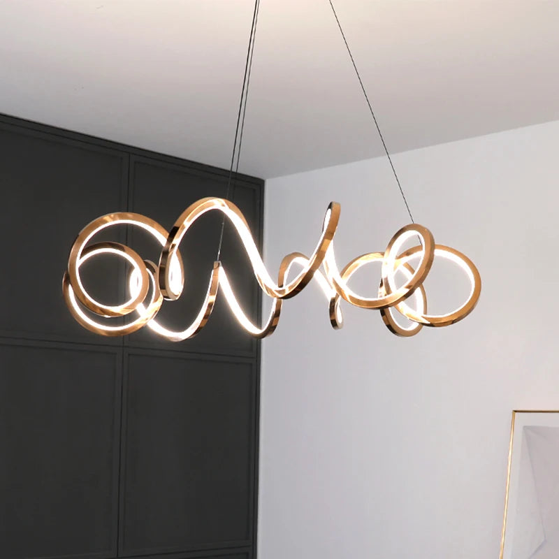 Modern rose gold Pendant lamp Chandeliers for dining room pendant lights hanging lamps for ceiling Pendant lamp indoor lighting