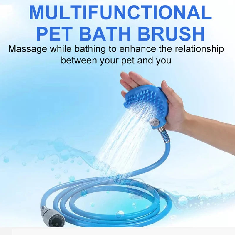 Pet Shower Head Bath Brush Comfortable Massager Shower Head Tool Washing Sprayer Dog Brush Pet Bathing Supplies