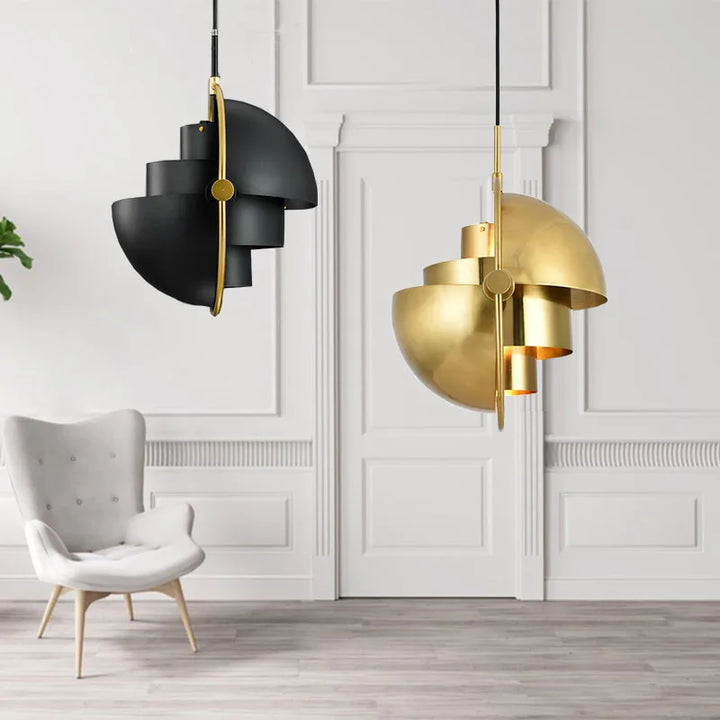 Postmodern Design Pendant Lights Living Dining Room Kitchen Restaurant Decor LED Chandelier Pendant Lamp Rotating Suspen Lustre