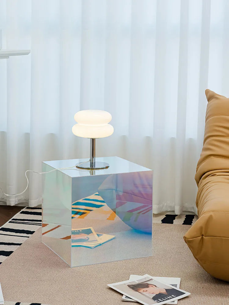 Nordic Light Luxury Acrylic Square Coffee Table - Dazzling Color