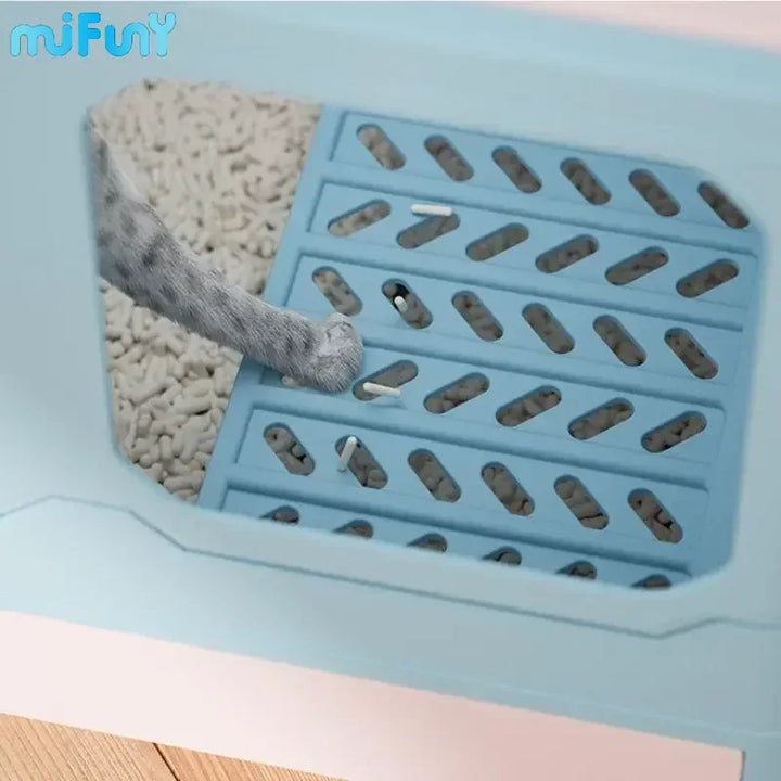 MiFuny Cat Litter Box Closed Foldable Large Cat Toilet Anti-splash Cat Litter Drawer Deodorization Litter Tray Pet Accessories