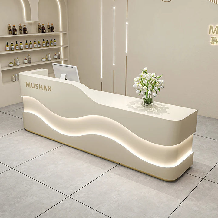 Nordic Cashier Desk Modern Reception Clothing Store Information Reception Desk Simplicity Beautysalon Meubilair Bar Furniture