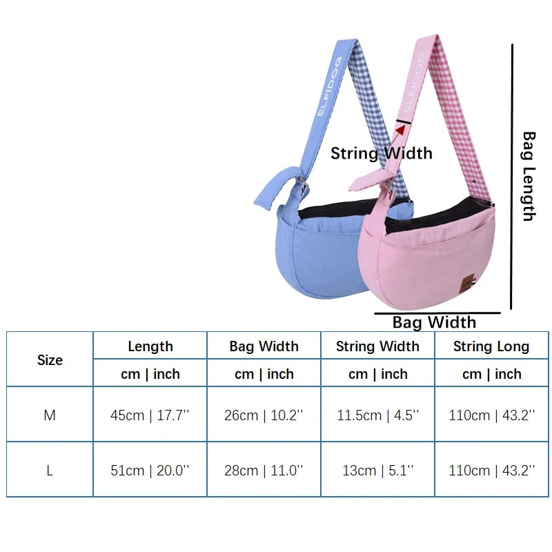 Luxury Dog Sling Carrier Bag Pink Blue Outdoor Travel Pet Puppy Small Cat Handbag Carrying Tote Pouch Chihuahua Yorkshire Goods