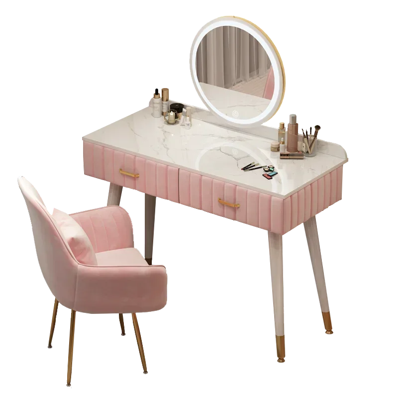 Multifunctional Charm Dressing Table Cabinet Luxury Fashion Storage Dressers Bedroom European Tocador Maquillaje Furnitures