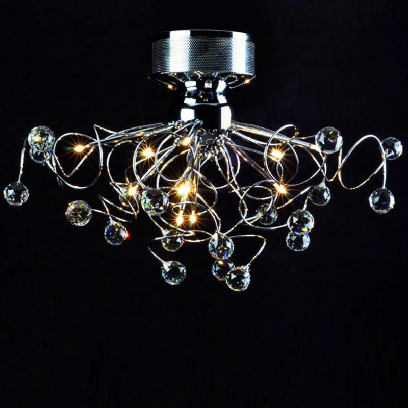 hot selling crystal ceiling chandelier  light AC 110v  220v lustre bedroom lamp