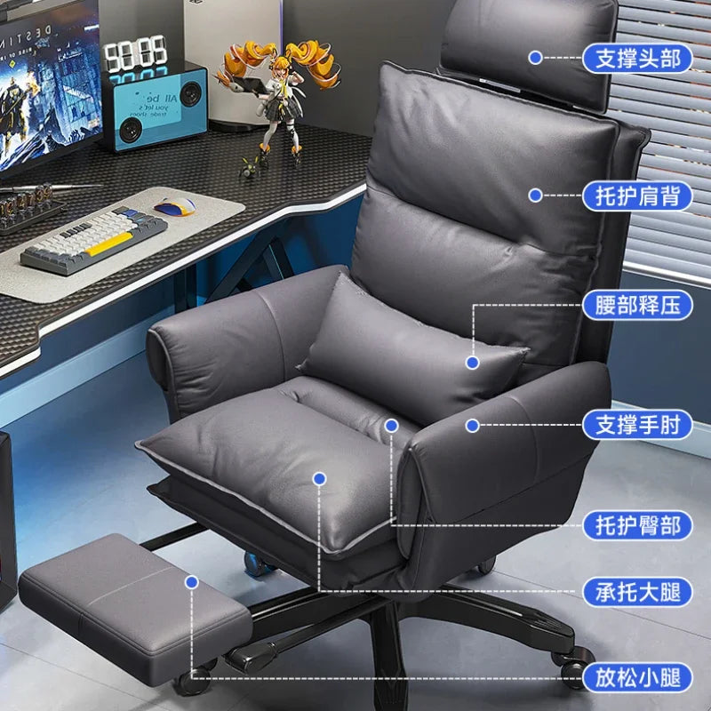 Gaming Sofa Chair, Computer Chair, Comfortable Home Lazy Chair for Boys, Reclining, Business Office Chair, Soft and Comfortable