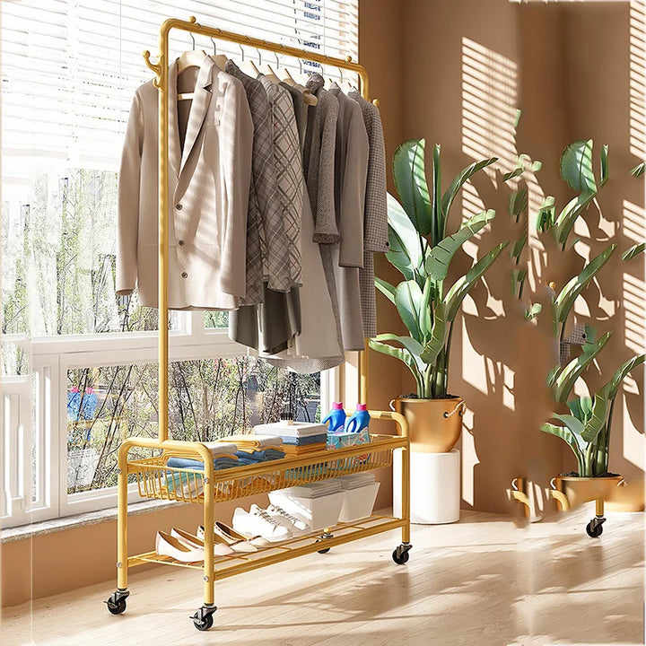 Living Room Library Clothing Rack Nordic Library Wardrope Clothing Rack Shelves Shoes Guarda Roupa Hallway Furniture LQQ35XP