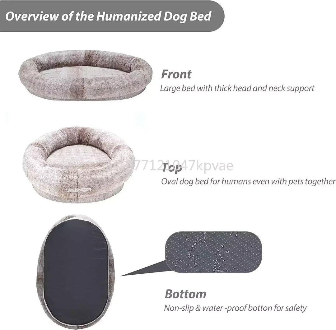 Pet Mat Sofa Dog Bedding Calming Furniture Protector Adult Sized Human Dog Bed Fluffy Pet Bed Long Plush Luxury Designer Dog