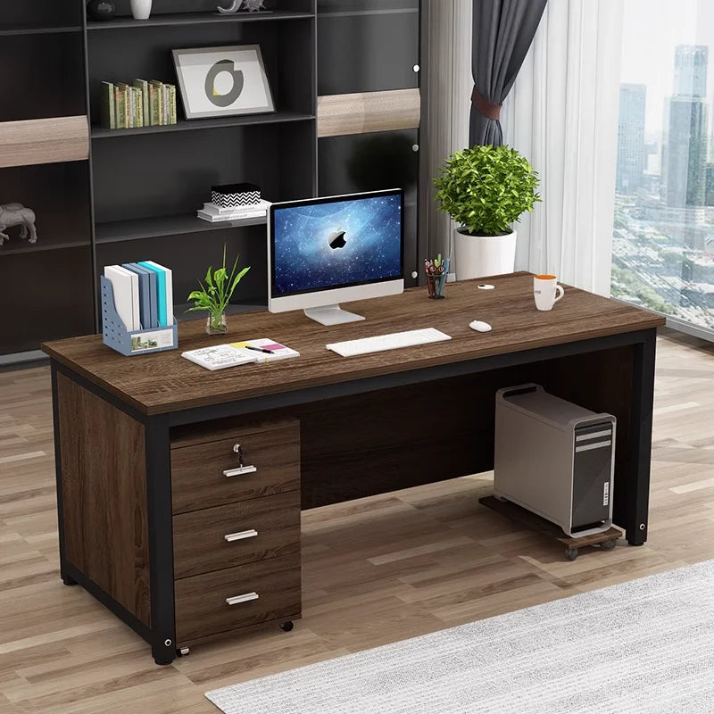 Boss Simplicity Office Desks Table Modern Employee Home Office Desks Secretaire Computer Escritorios Work Furniture QF50OD