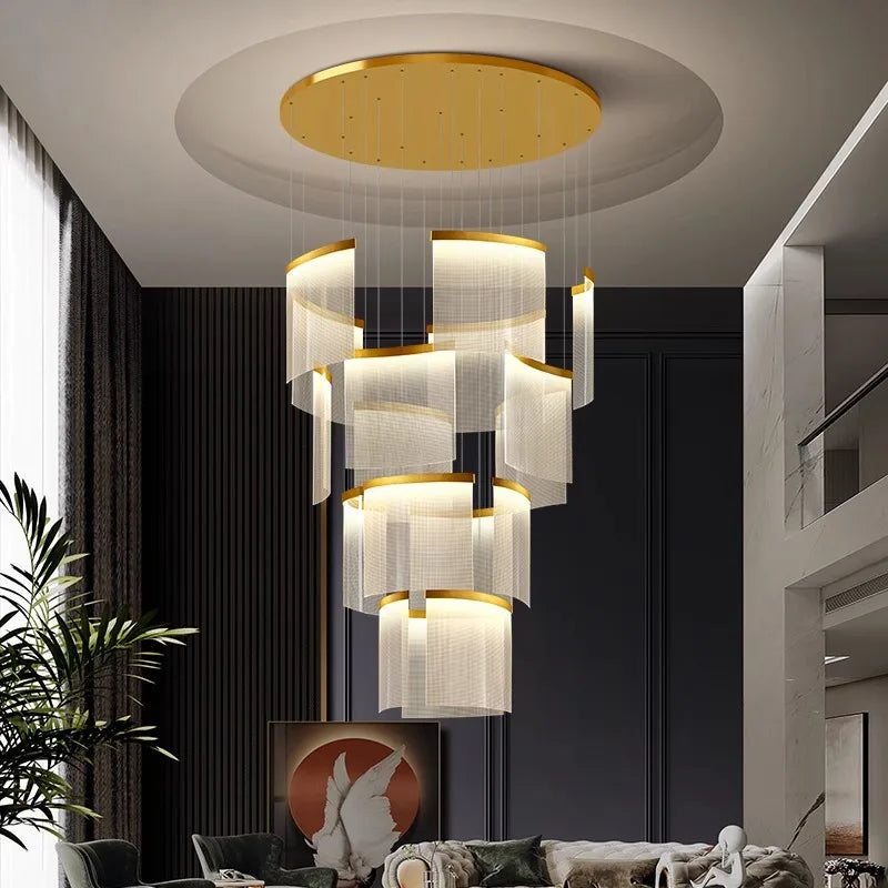 Nordic home decoration, stair chandelier, living room and dining room Pendant lights, ceiling light, indoor lighting