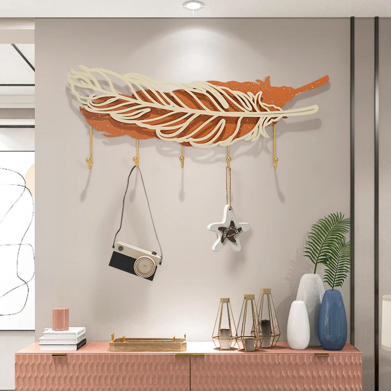 Entrance Hall Wall Coat Rack Living Room Storage Modern Multi-hanger Coat Rack Dressing Hallway Garden Percha Pared Furniture