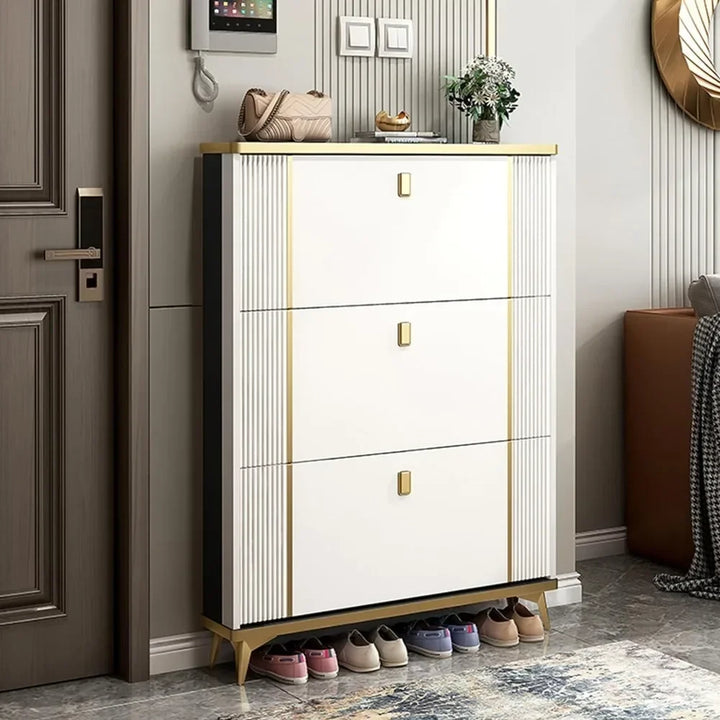 Shoe Cabinet With 3 Flip Drawers