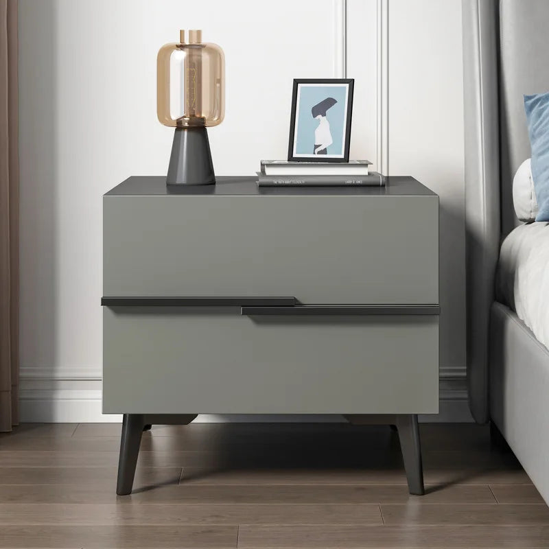 Bedside Table Simple Modern Household Italian Minimalist Bedside Table Small Light Luxury High-end Bedside Storage Locker