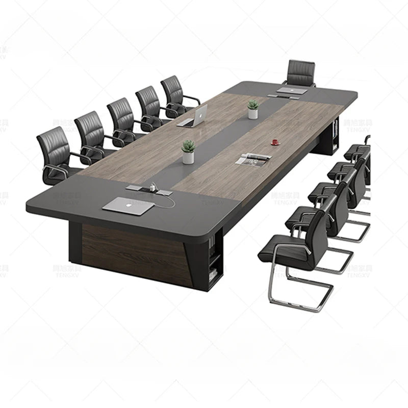 Wooden Laptop Tables Executive Modern Student Square Meeting Table Monitor Office Tavolo Riunioni Furniture Luxury OK50HY