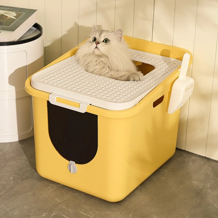 Clean Bathroom Deodorization Cat Bedpans Drawer Big Supplies Litter Sandbox Cat Bedpans Box Arenero Gatos Pet Products RR50CB