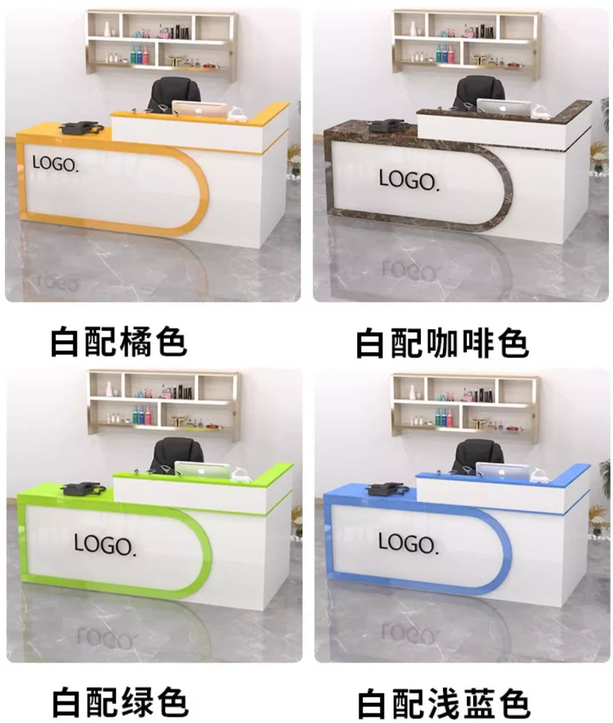 Bar checkout shop Small simple modern clothing barbershop beauty salon hotel cashier desk counter