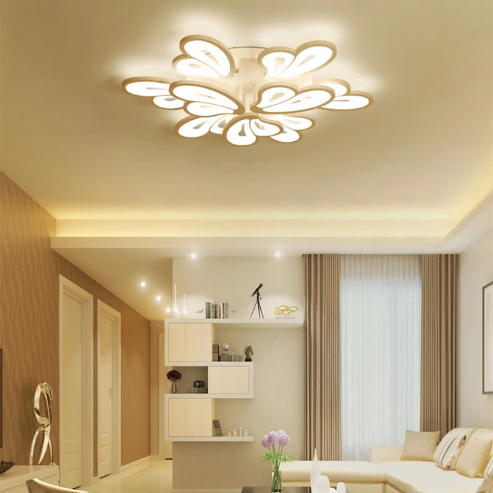 New LED Chandelier Lights Remote Control Used In Living Room Bedroom Dining Room Decor Modern Butterfly Acrylic LED Ceiling Lamp