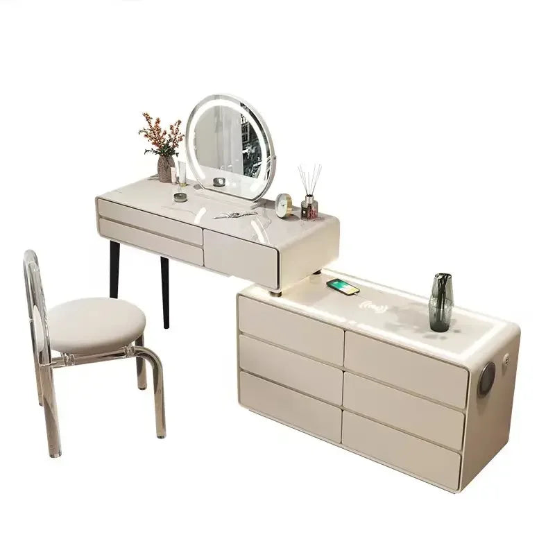 Bedroom Mirror Dressers Makeup Storage Vanity Modern Dressers Cabinet Luxury Organizer Tocador Maquillaje Bedroom Furniture