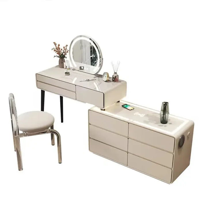 Bedroom Mirror Dressers Makeup Storage Vanity Modern Dressers Cabinet Luxury Organizer Tocador Maquillaje Bedroom Furniture