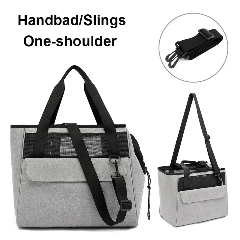 Luxury Pet Carrier Portable Pet Travel Bag Breathable Dog Cat Handbag Outdoor Pet Slings Bag For Puppy Durable Dog Shoulder Bag