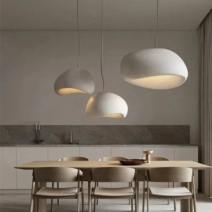 Nordic Wabi Sabi Pendant Lamps Dining Room Lighting Modern Living Room Bedroom LED Ceiling Chandelier Loft Lustre Hanghing Lamps