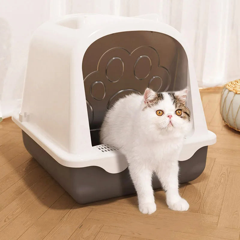 Tray Cat Bedpans Corner Villa Bathroom Shovel Sand Enclosure Cat Toilet Travel Top Entry Caja De Arena Para Gato Pet Items