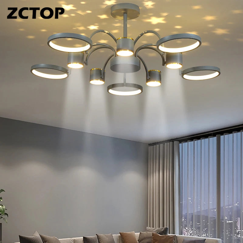 Modern LED Chandeliers Ceiling Lighting Fixtures For Living Room Bedroom Dining Room Kitchen Hanging Lamps Home Lamps Chandelier