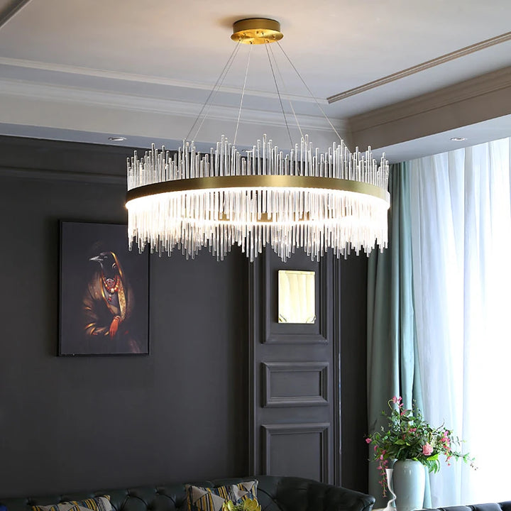 Post Modern Crystal Light Luxury Chandelier Nordic Minimalist Living Room Dining Room Chandelier Bedroom Lamp LED Lamp