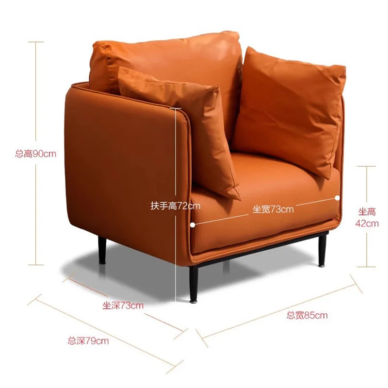 Salon Lounge Living Room Chairs Floor Office Comfy Reading Bedroom Vanity ArmChair Dining Single Sofa Sillas Nordic Furniture