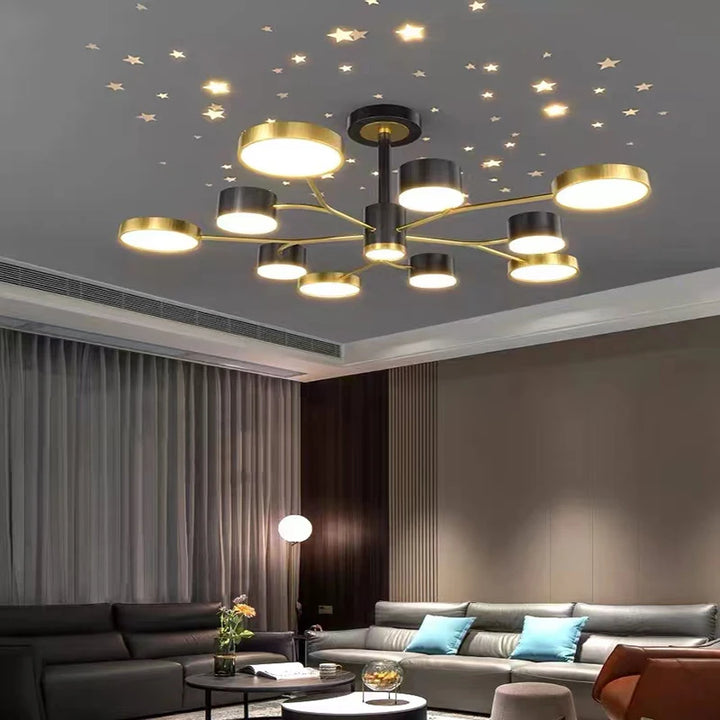 Nordic Home Lamp Living Room Lamp Starry Sky Chandelier Bedroom Ceiling Chandelier Kitchen Lamp Villa Hotel Lighting Lamps