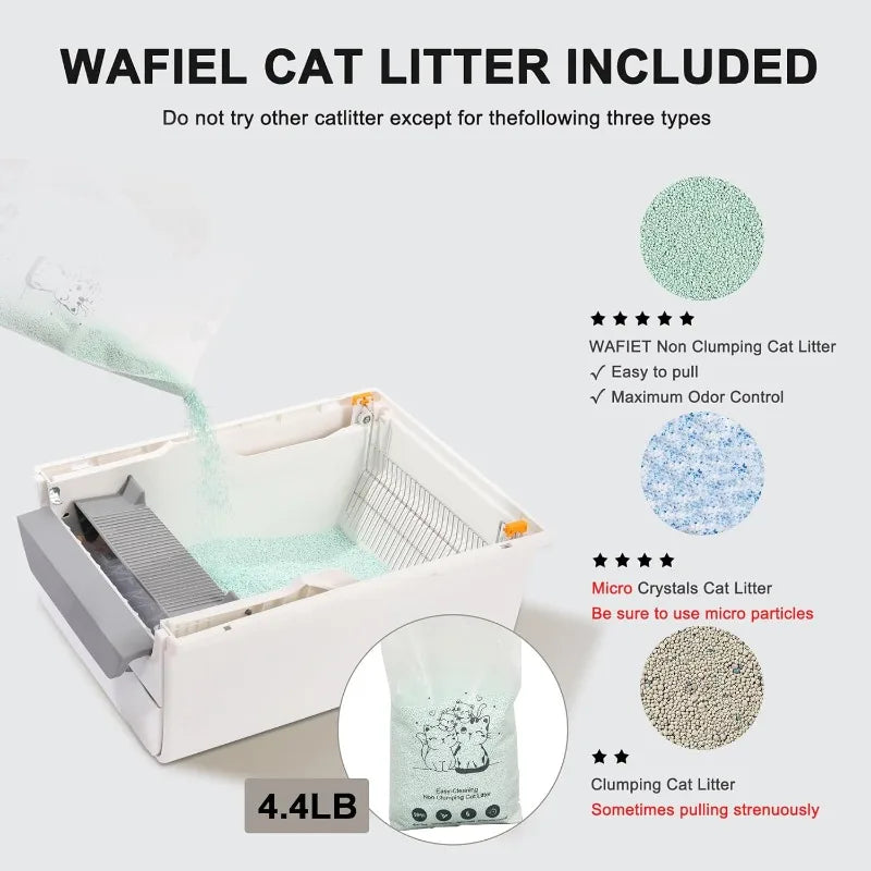 Cats Litter Box Pull and Scoop Litter Box with Enclosed Lid Odor Control Toilet for Cat Pet Supplies Sandboxes Caixa Areia Gato