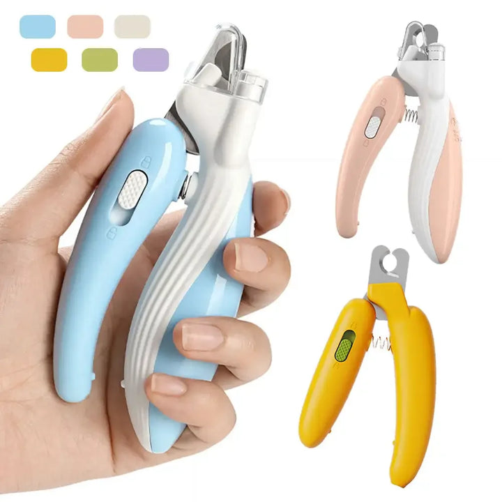 LED Light Cat Dog Nail Clipper Cutter Professional Pet Claw Trimmer with Safety Lock Puppy Kitten Animals Care Grooming Tool Kit