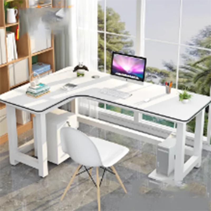 Desktops Corner Laptop Desks Study Height Drawers Work L Shape Desks Standing Monitor Escritorios De Oficina Office Supplies