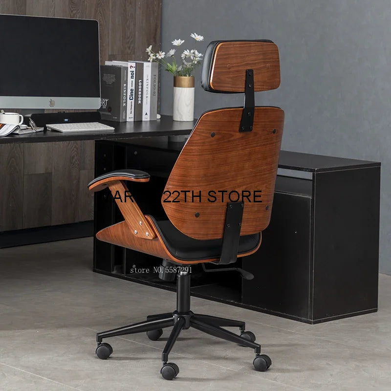 Office Gaming Chairs Modern Home Furniture Lift Swivel Backrest Chair Leather Comfortable Computer Boss Armchair Ergonomic