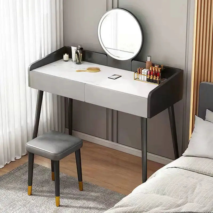 Light Luxury Dressing Table Modern Minimalist Italian 2022 New Ins Style Apartment Dressing Table Bedrooms Furniture WRXYH