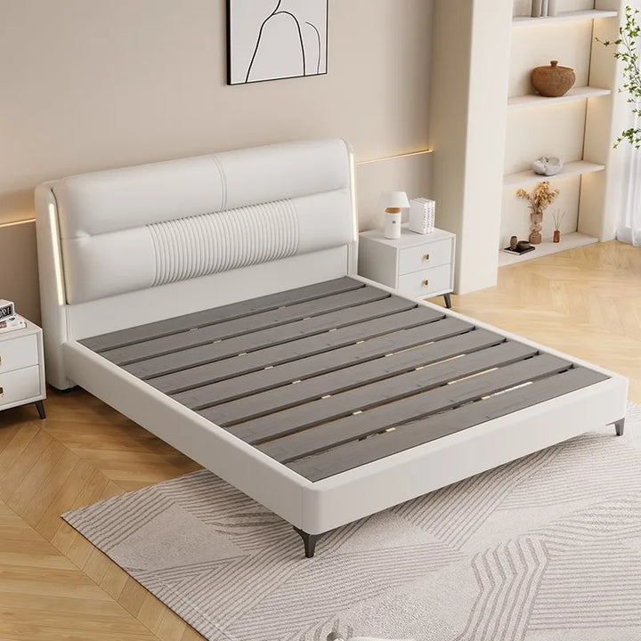 Unique Luxury Bed Modern Bedroom Lounge Minimalist Marriage Bed Storage Nordic Cama De Lujo Para Dormitorio European Furniture