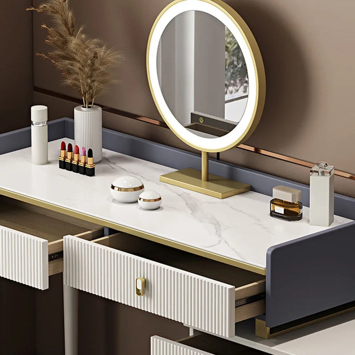 Storage Laden Dressing Table Mobile Bedrooms Modern Lights Luxury Drawers Dressing Table Organizer Comoda Pra Quarto Furniture