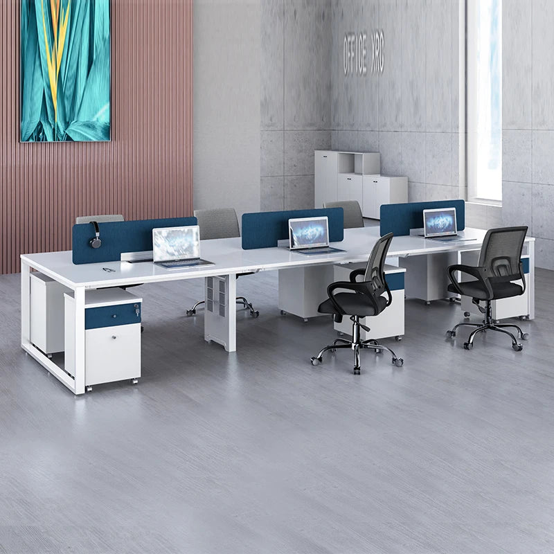 Modern Wood Office Desk Gaming Corner Study Storage Office Desk Reception Meeting Escritorio Oficina Office Furniture MZ50OD