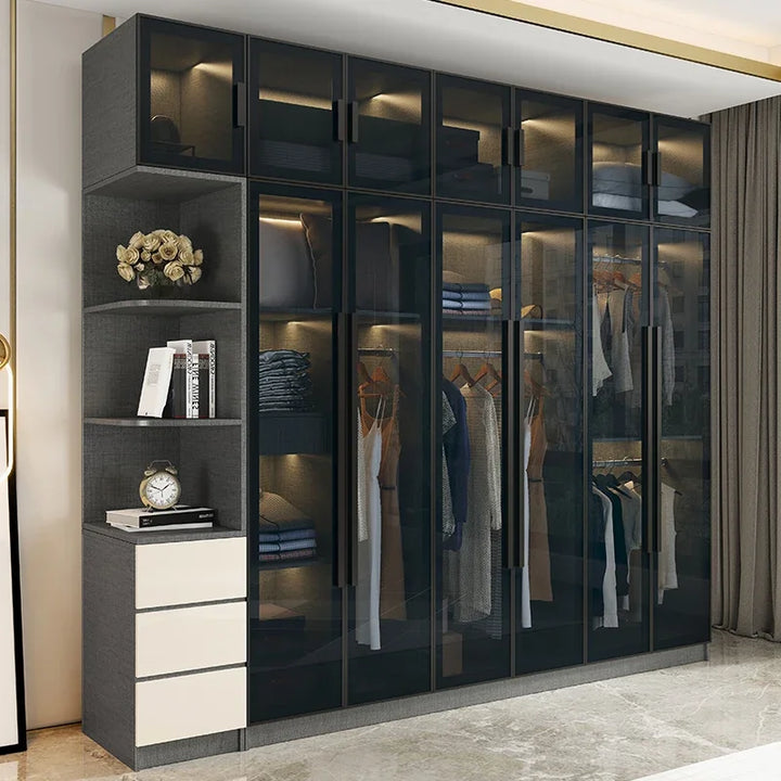 Modern Wardrobe Underwear Design Living Room Cafe Bar Corner Multifunctional Drawer Closet Salon Guardaropa Wooden Furniture