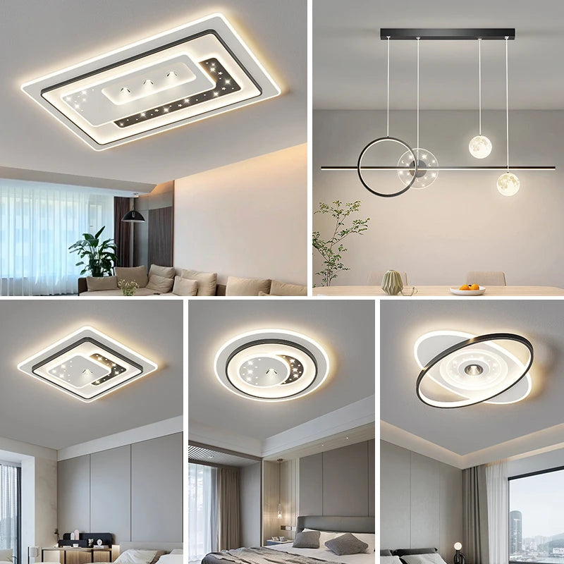 LED ceiling light, living room light, minimalist modern bedroom light, dining room light, children's eye protection light, etc