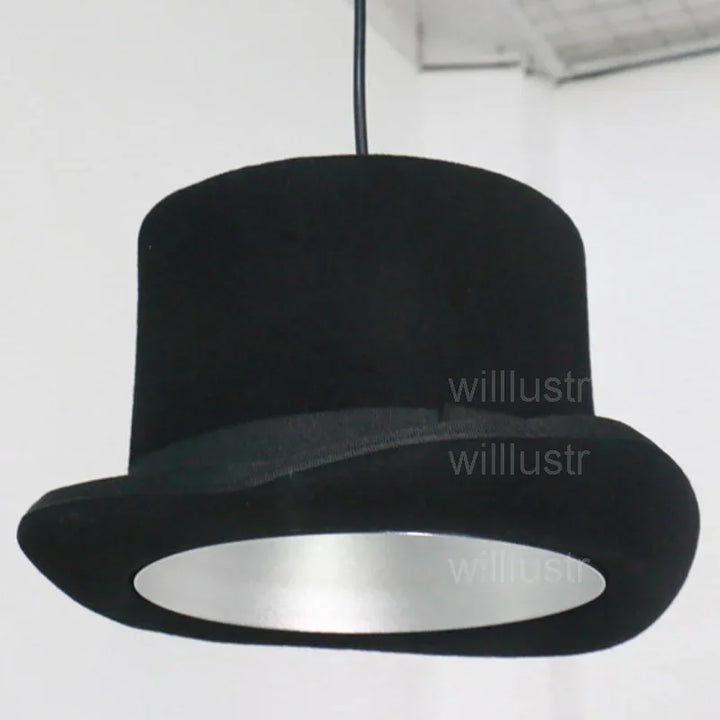 Wool Felt Hat Pendant Lamp Handmade Aluminum Suspension Light JEEVES AND WOOSTER Cap Hanging Ceiling Chandelier Hotel Cafe Shop