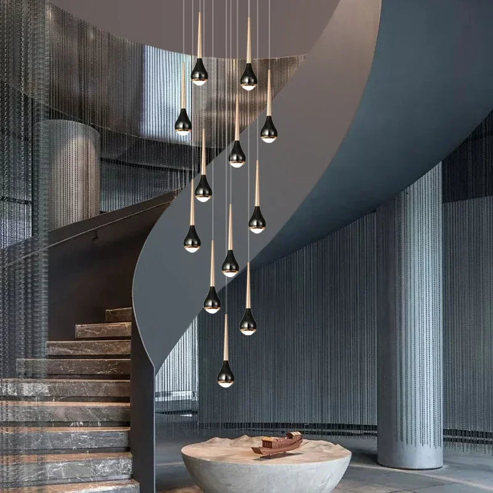 Ceiling Stair Chandelier Modern Villa Family Lighting Decoration Dining Room Kitchen Lamp Indoor Lighting Living Room Chandelier