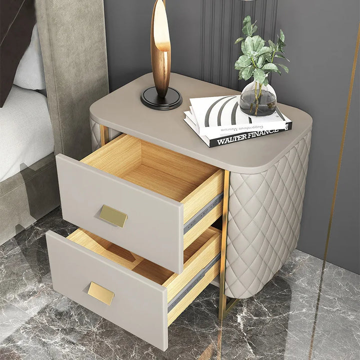 Dressing Luxury Bedside Table Auxiliary White Narrow Created Bedside Table Vanity Drawers Mesita Noche Furniture for Room GG